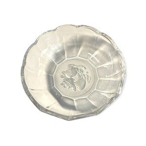 Vintage Val St Lambert Crystal Glass 6” Round Bowl, Brussels Pattern Retired, Fr